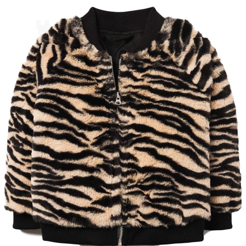 Gymboree Faux Tiger Zippered Jacket 2T